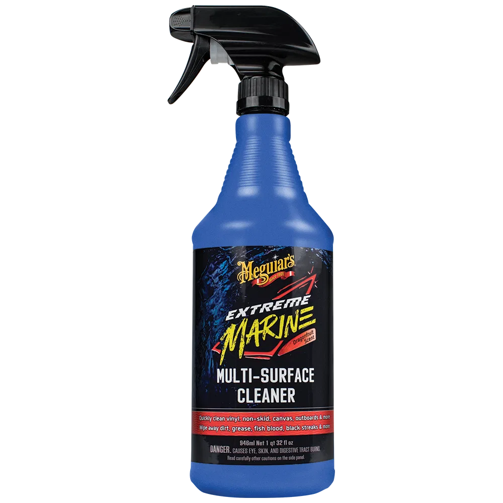 M180332 – MEGUIARS WAX Multi Purpose Cleaner, For Vinyl Seating/ Canvas/ Outboard Motors/ Non-Skid/ Fiberglass/ Gel C...